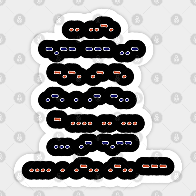 Morse code if you can read this say hello Morse Code Sticker